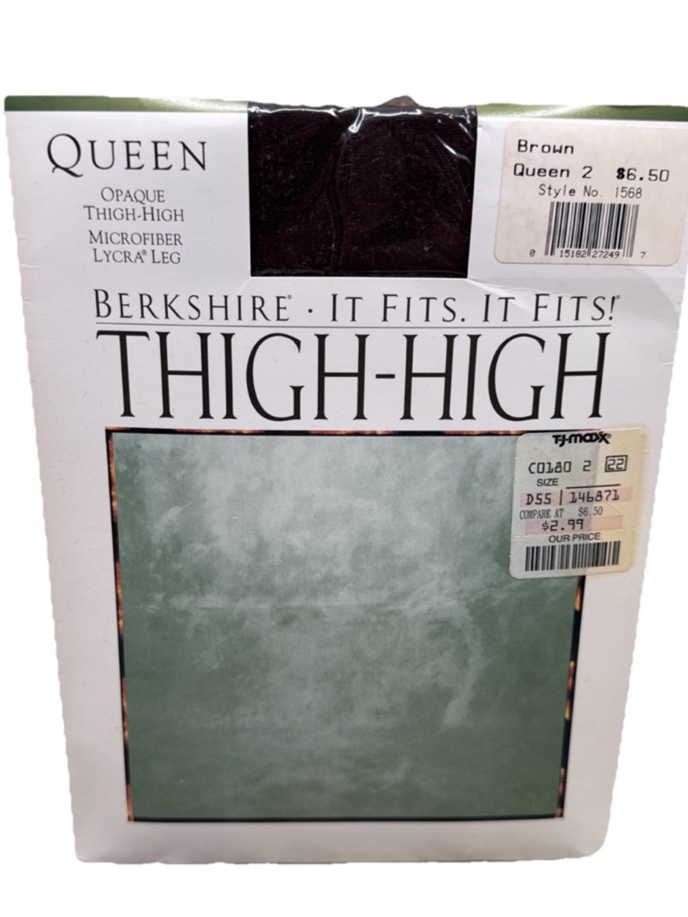 1995 Berkshire Queen 2 Opaque Thigh High Brown Style 1568 185-250lbs